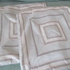 J. Queen Iceland Powder Blue European Pillow Shams set of 2 very lightly used